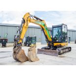 JCB 55 Z-1 5.5 tonne rubber tracked excavator Year: 2017 S/N: 19248 Recorded Hours: 2649 blade,