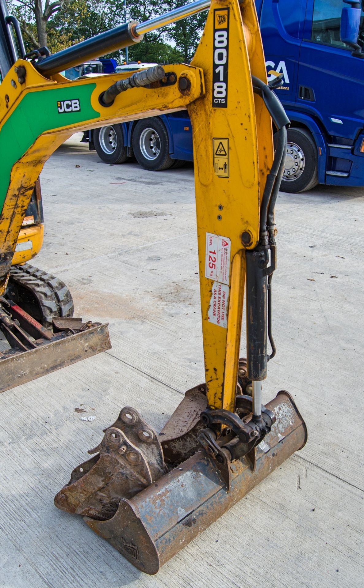 JCB 8018 CTS 1.5 tonne rubber tracked mini excavator Year: 2017 S/N: 2545488 Recorded Hours: 1284 - Image 15 of 26