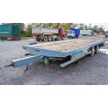 Chieftain 21ft x 9ft tandem axle draw bar drag trailer c/w twist locks