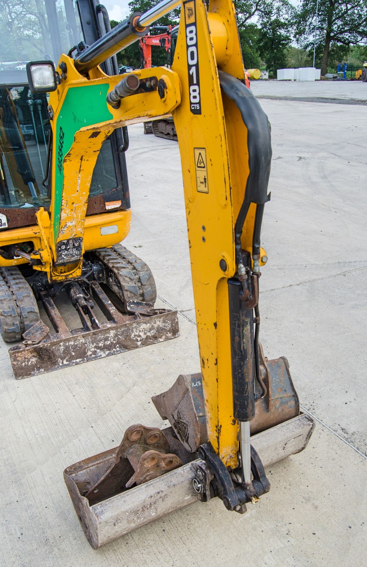 JCB 8018 CTS 1.5 tonne rubber tracked mini excavator Year: 2017 S/N: 2583533 Recorded Hours: 1335 - Image 15 of 26