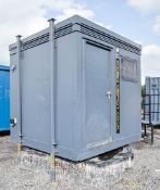 8ft x 8ft steel jack leg shower site unit c/w keys & plastic tank