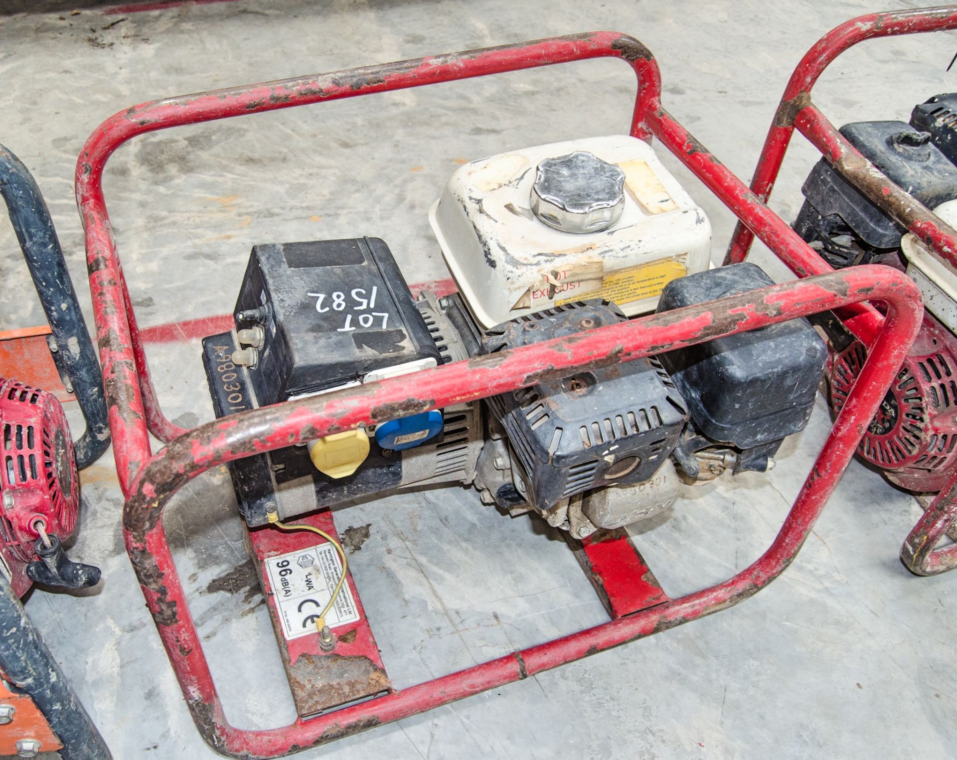 Harrington 110v/240v 3 kva petrol driven generator A980301
