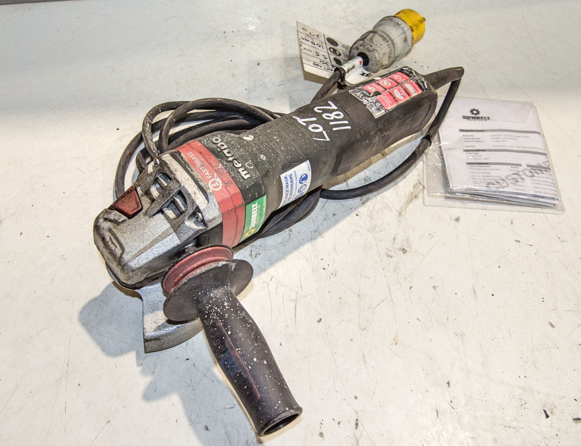 Metabo 110v 125mm angle grinder A1264351