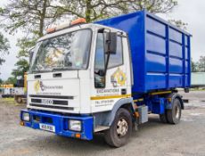 Iveco 75E15 7.5 tonne 4x2 hook loader skip lorry Registration Number: W59 RBU Date of