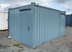 16ft x 9ft steel jack leg toilet site unit Comprising of: Men's toilet (3 - cubicles, 3 -