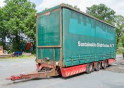 SDC Trailers 8 metre tri-axle curtain sided draw bar drag trailer Year: 2010 Ident: H05700011618