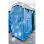Plastic portable toilet unit