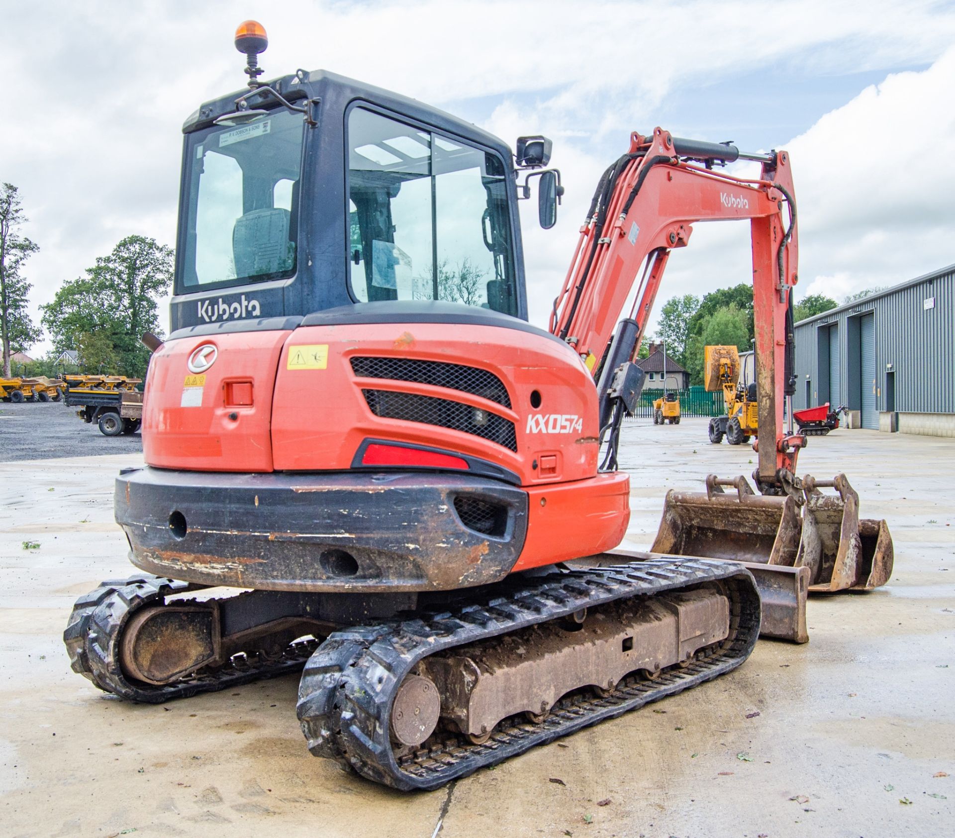 Kubota KX057-4 5.5 tonne rubber tracked excavator Year: 2013 S/N: 52360 Recorded Hours: 4660 - Image 3 of 24