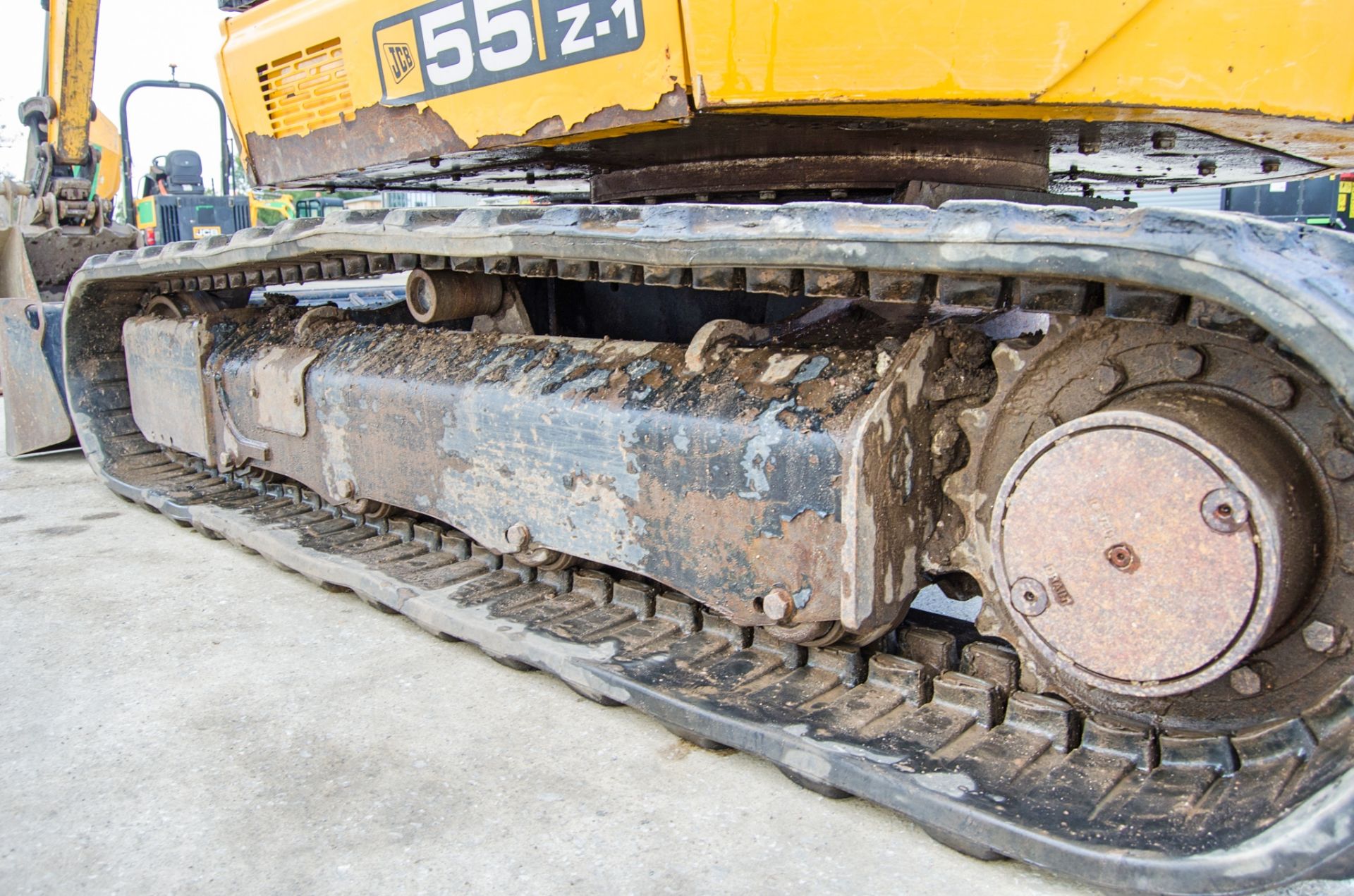 JCB 55 Z-1 5.5 tonne rubber tracked excavator Year: 2017 S/N: 19248 Recorded Hours: 2649 blade, - Image 12 of 26