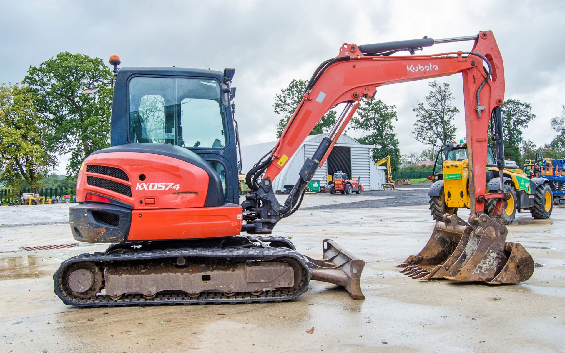 Kubota KX057-4 5.5 tonne rubber tracked excavator Year: 2013 S/N: 52360 Recorded Hours: 4660 - Image 8 of 24