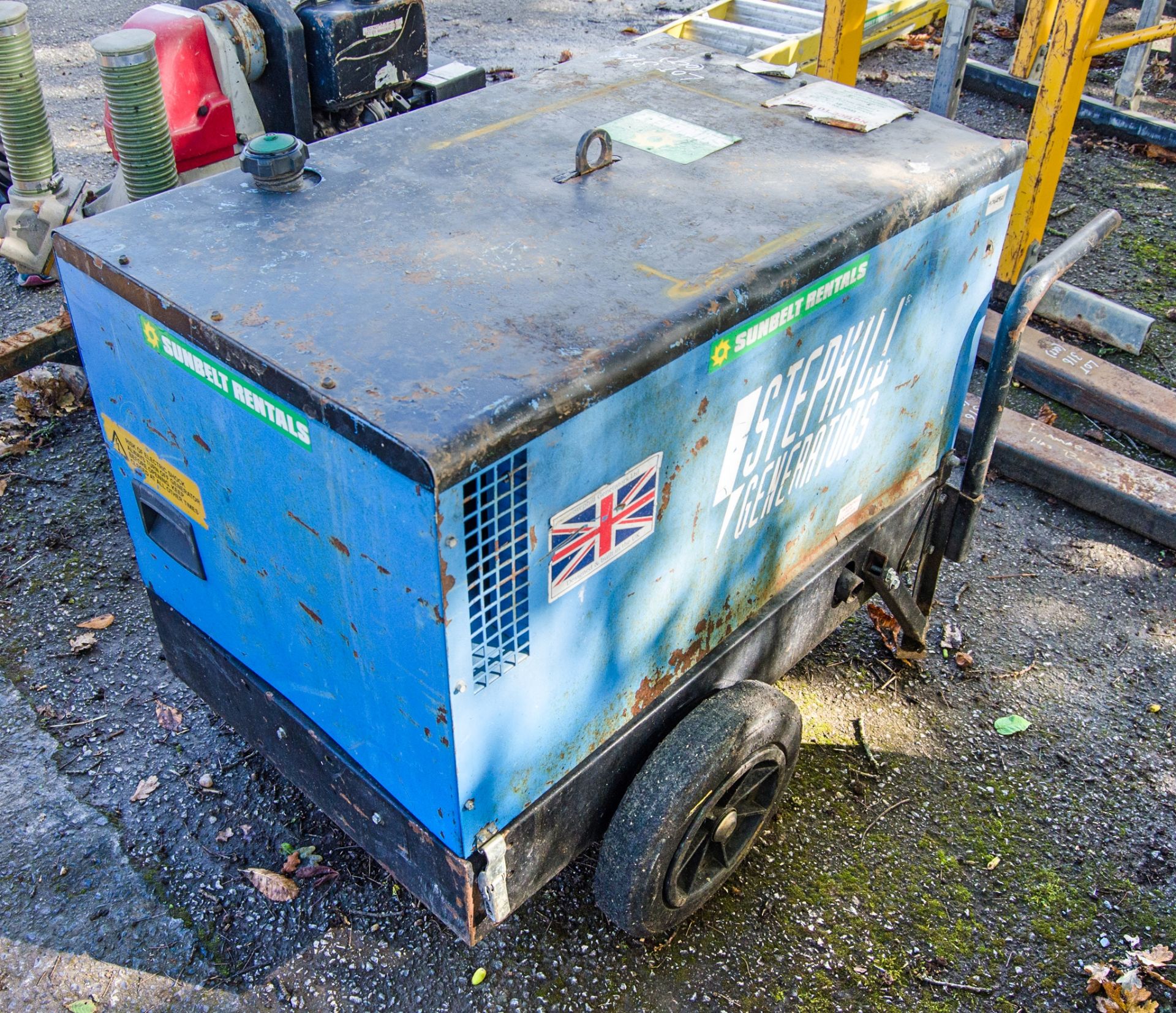 Stephill 6 kva diesel driven generator Recorded hours: 2875 A742921 - Image 2 of 4
