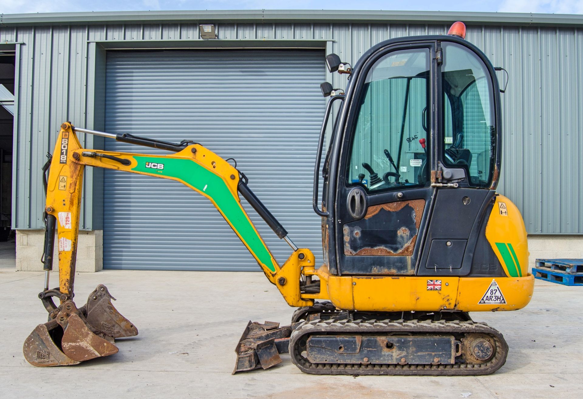 JCB 8018 CTS 1.5 tonne rubber tracked mini excavator Year: 2017 S/N: 2545488 Recorded Hours: 1284 - Image 7 of 26