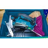 Makita DKP180 18v cordless planer c/w charger and carry case ** No battery ** A776737