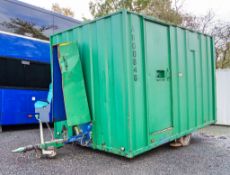 12ft x 8ft steel anti-vandal fast tow mobile welfare site unit Comprising of: Canteen area, toilet &