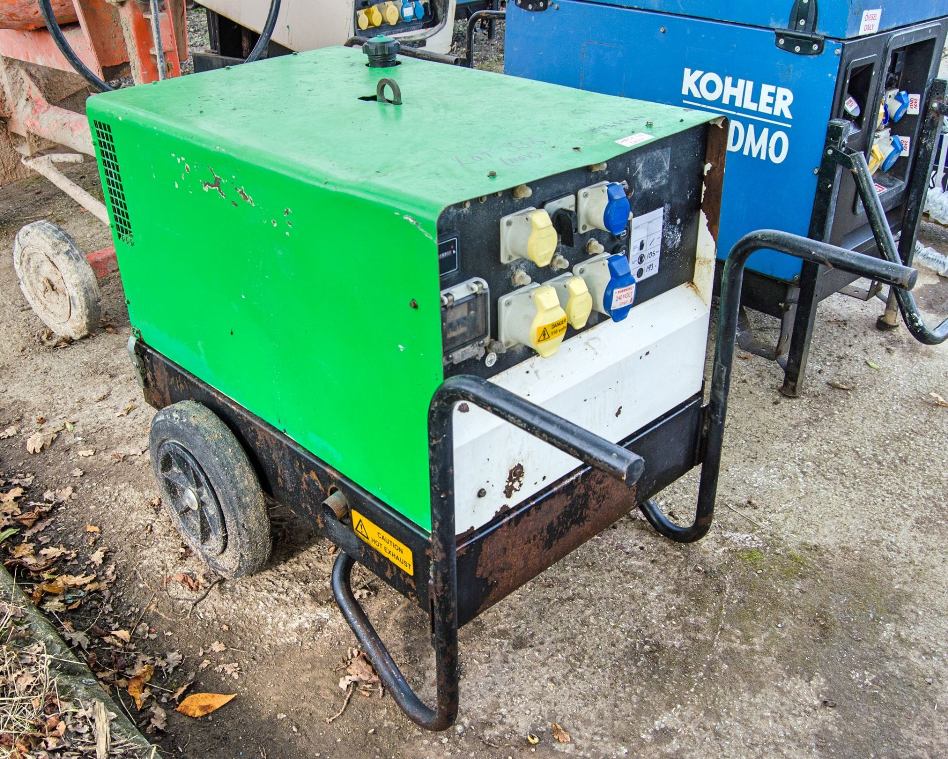 Diesel driven 6 kva generator Recorded hours: 3187 A945344