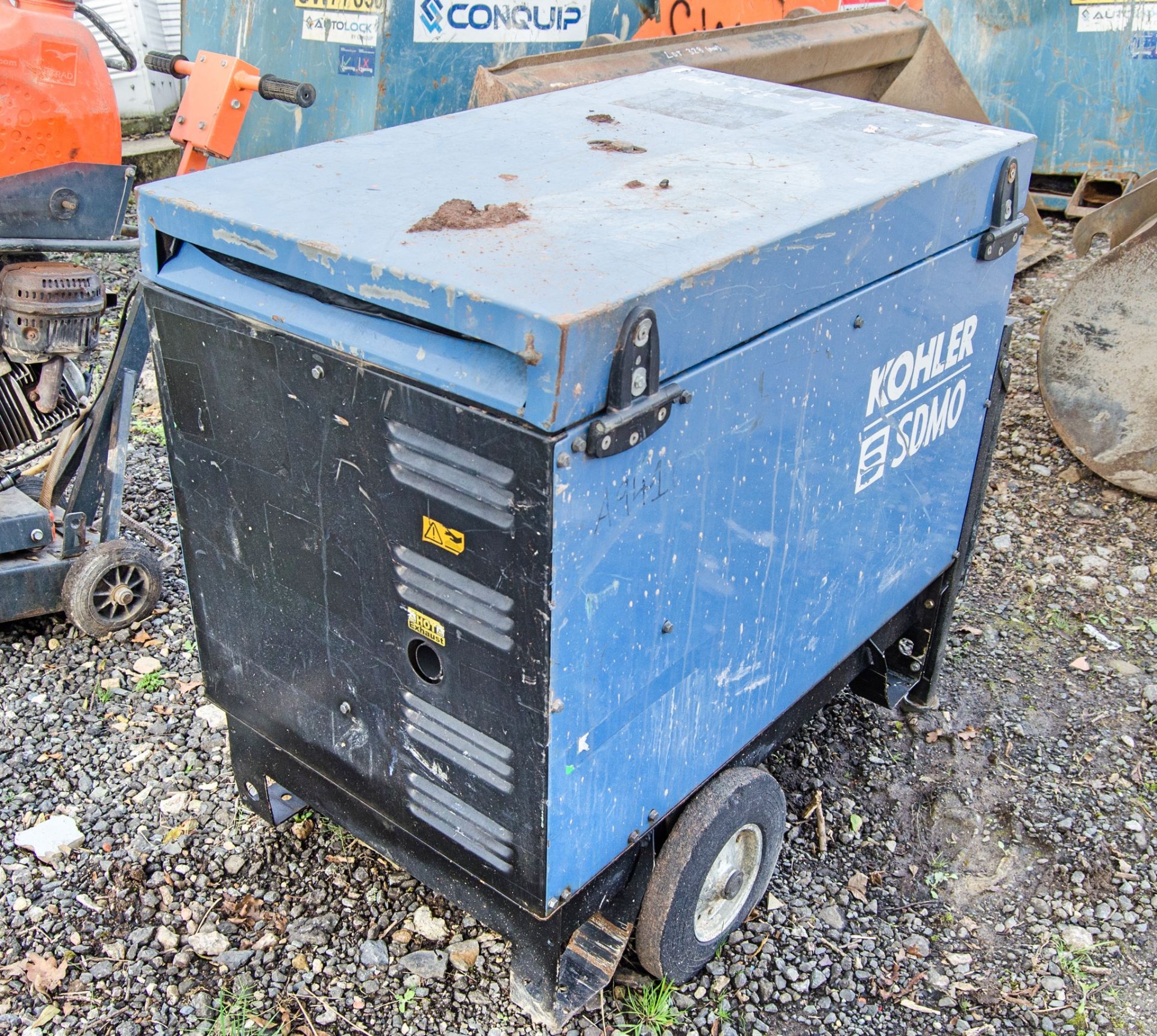 SDMO 6000E diesel driven 6 kva generator Recorded hours: 1705 A941696 - Image 2 of 5