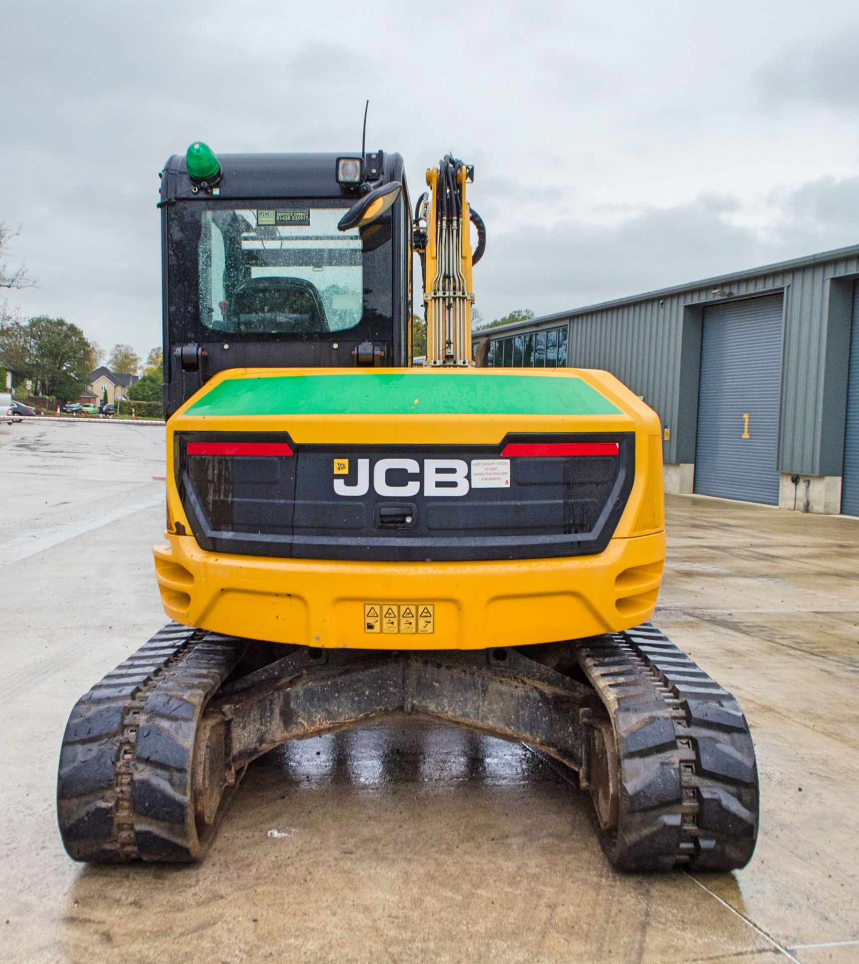 JCB 85 Z-1 Eco 8.5 tonne rubber tracked excavator Year: 2017 S/N: 2501028 Recorded Hours: 4260 - Image 6 of 27