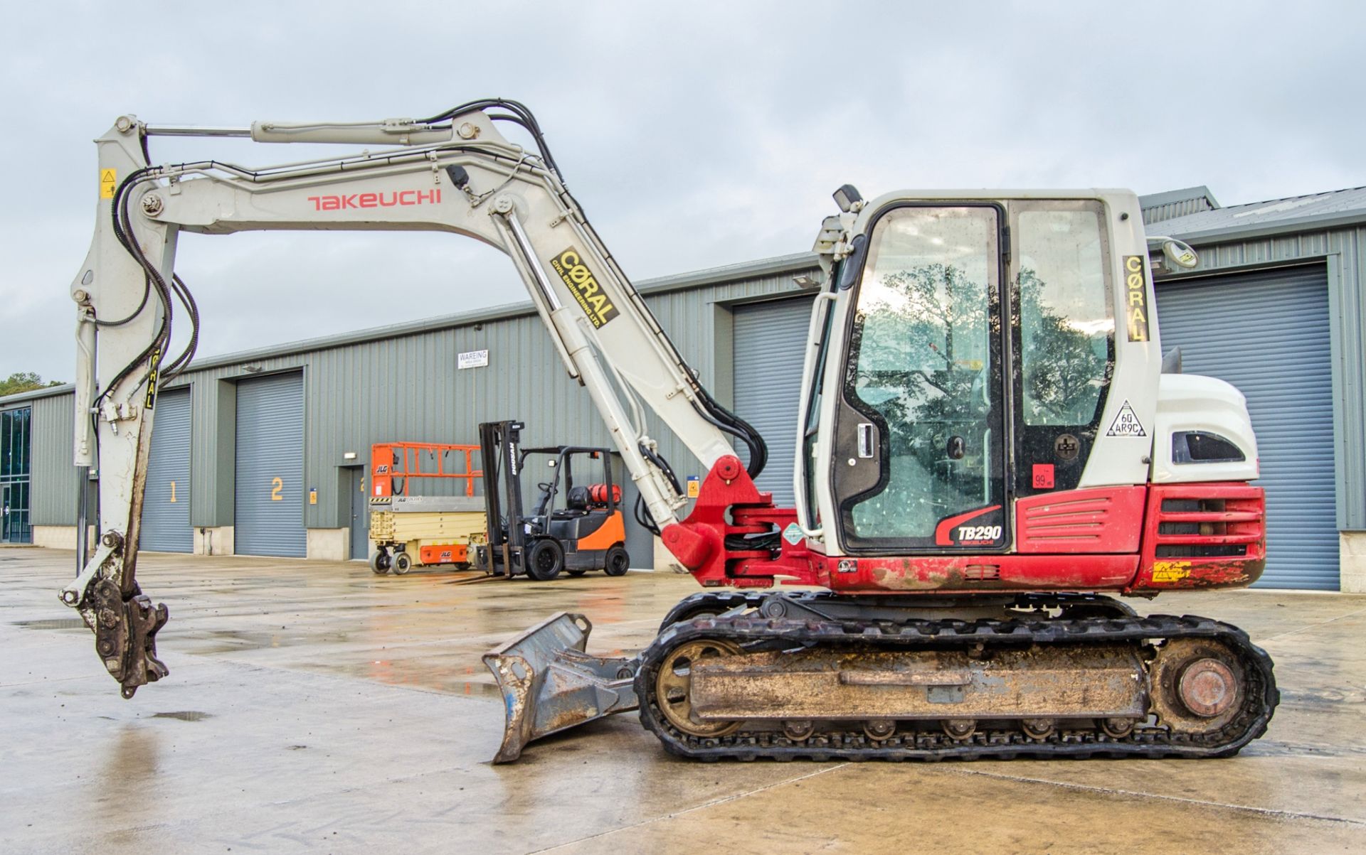 Takeuchi TB290 9 tonne rubber tracked excavator Year: 2018 S/N: 190200971 Recorded Hours: 5153 - Image 7 of 26