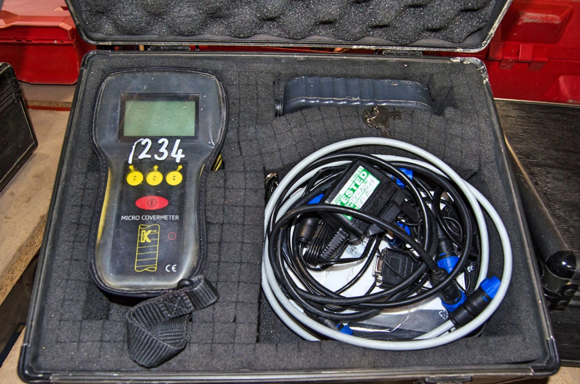 Micro Covermeter concrete cover meter c/w charger and carry case CM000029