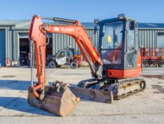 Kubota KX61-3 2.5 tonne rubber tracked mini excavator Year: 2016 S/N: 82513 Recorded Hours: 3331