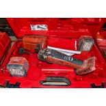 Hilti AG125-A22 22v cordless 125mm angle grinder c/w 2 batteries, charger and carry case EXP3655