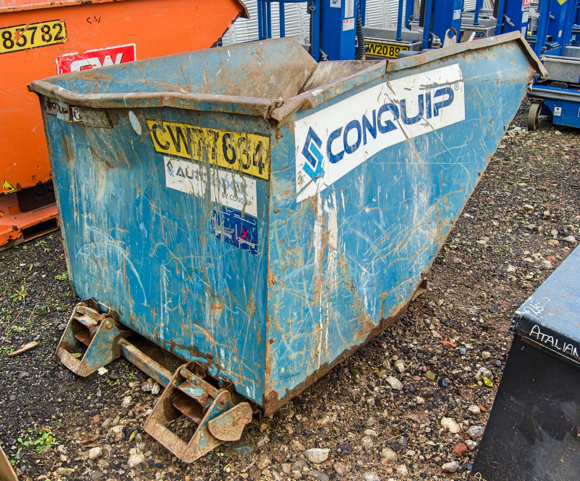 Conquip steel tipping skip CW77634 - Image 2 of 2