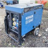 SDMO 6000E diesel driven 6 kva generator Recorded hours: 1705 A941696