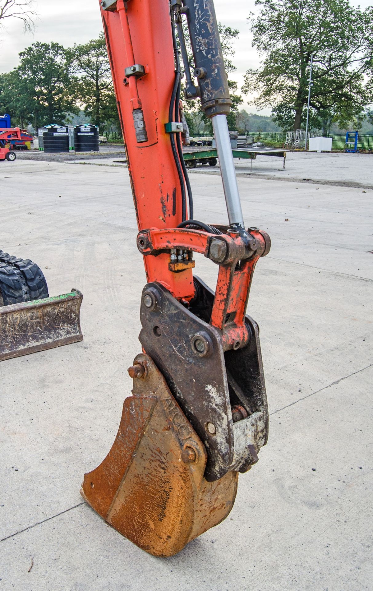 Kubota U55-4 5.5 tonne rubber tracked excavator Year: 2014 S/N: 52734 Recorded Hours: 3807 blade, - Image 15 of 27