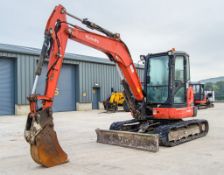 Kubota U55-4 5.5 tonne rubber tracked excavator Year: 2014 S/N: 52734 Recorded Hours: 3807 blade,