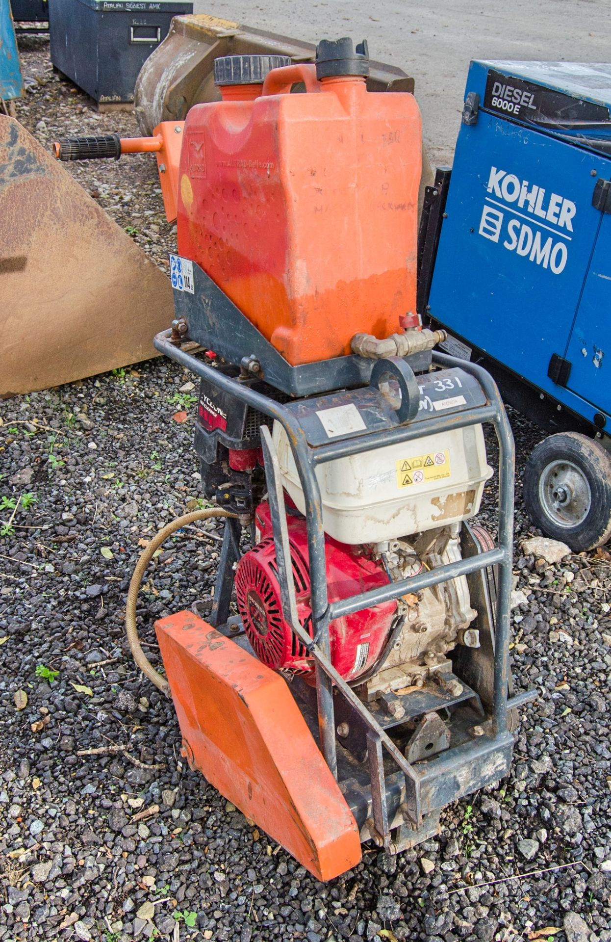 Altrad Belle 350X petrol driven road saw ** Belt cover missing ** A955034