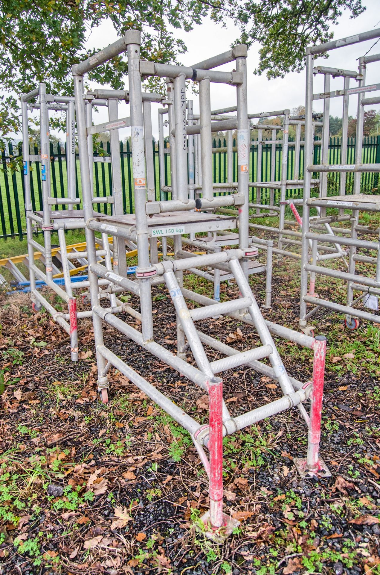 Aluminium podium