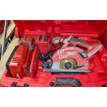 Hilti SCM22-A 22v cordless circular saw c/w 2 batteries, charger and carry case CS299