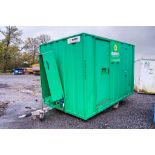 12ft x 8ft steel anti vandal fast tow mobile welfare site unit Comprising of: Canteen area, toilet &