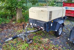 Doosan 7/41 diesel driven fast tow mobile air compressor Year: 2014 S/N: 432617 Recorded Hours: 1170