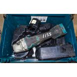 Makita DGA517 18v cordless 125mm angle grinder c/w battery, charger and carry case AS12401
