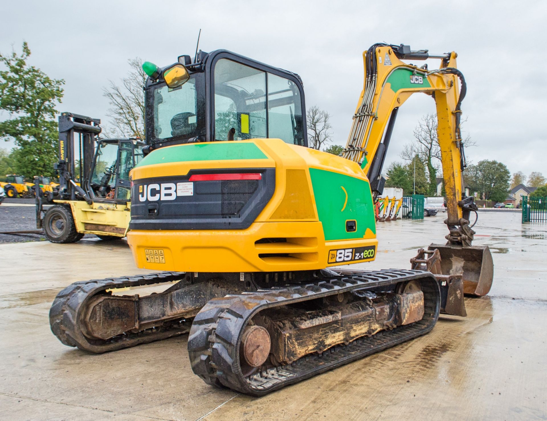 JCB 85 Z-1 Eco 8.5 tonne rubber tracked excavator Year: 2017 S/N: 2501028 Recorded Hours: 4260 - Image 3 of 27