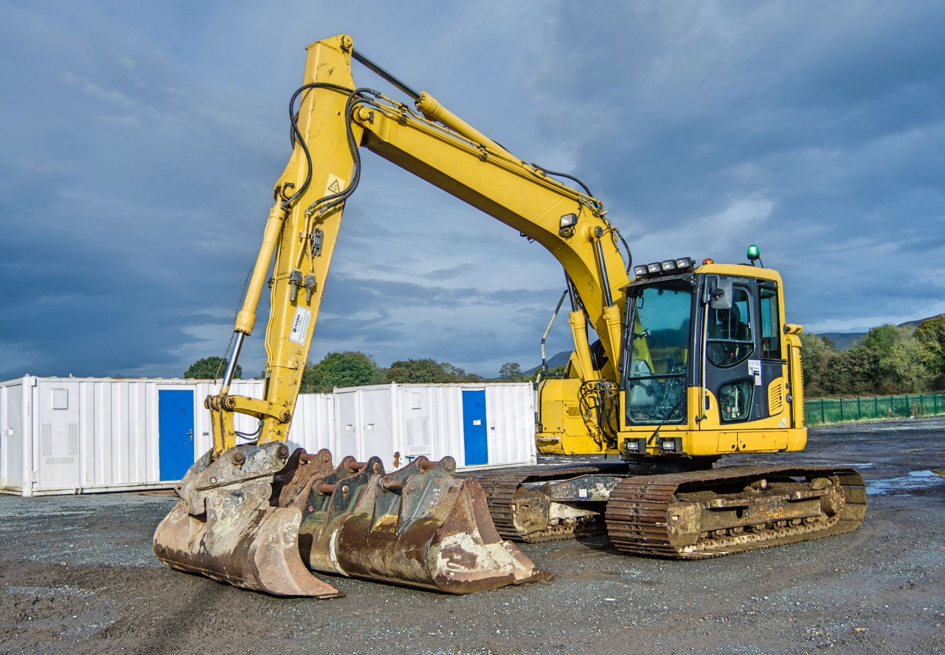 Komatsu PC138 US-11 13.8 tonne steel tracked excavator Year: 2018 S/N: JUF50662 Recorded Hours: 3713