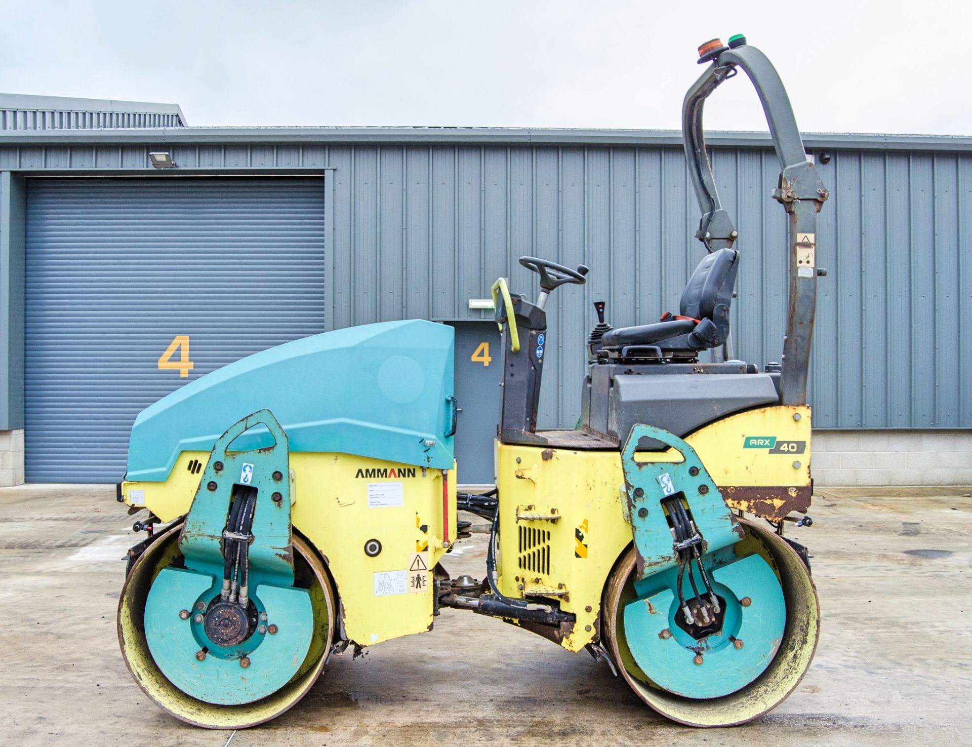 Ammann ARX40 tandem axle ride on roller Year: 2013 S/N: 40127 Recorded Hours: Not displayed (Clock - Image 8 of 18