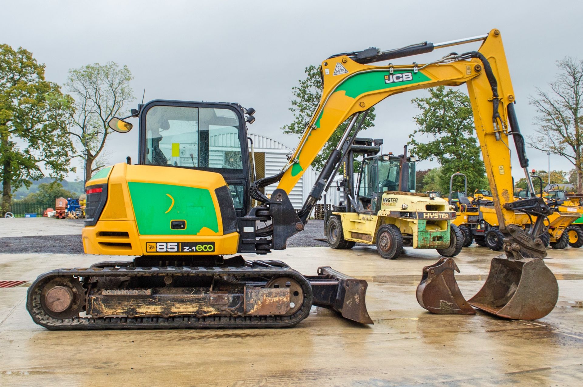 JCB 85 Z-1 Eco 8.5 tonne rubber tracked excavator Year: 2017 S/N: 2501028 Recorded Hours: 4260 - Image 7 of 27