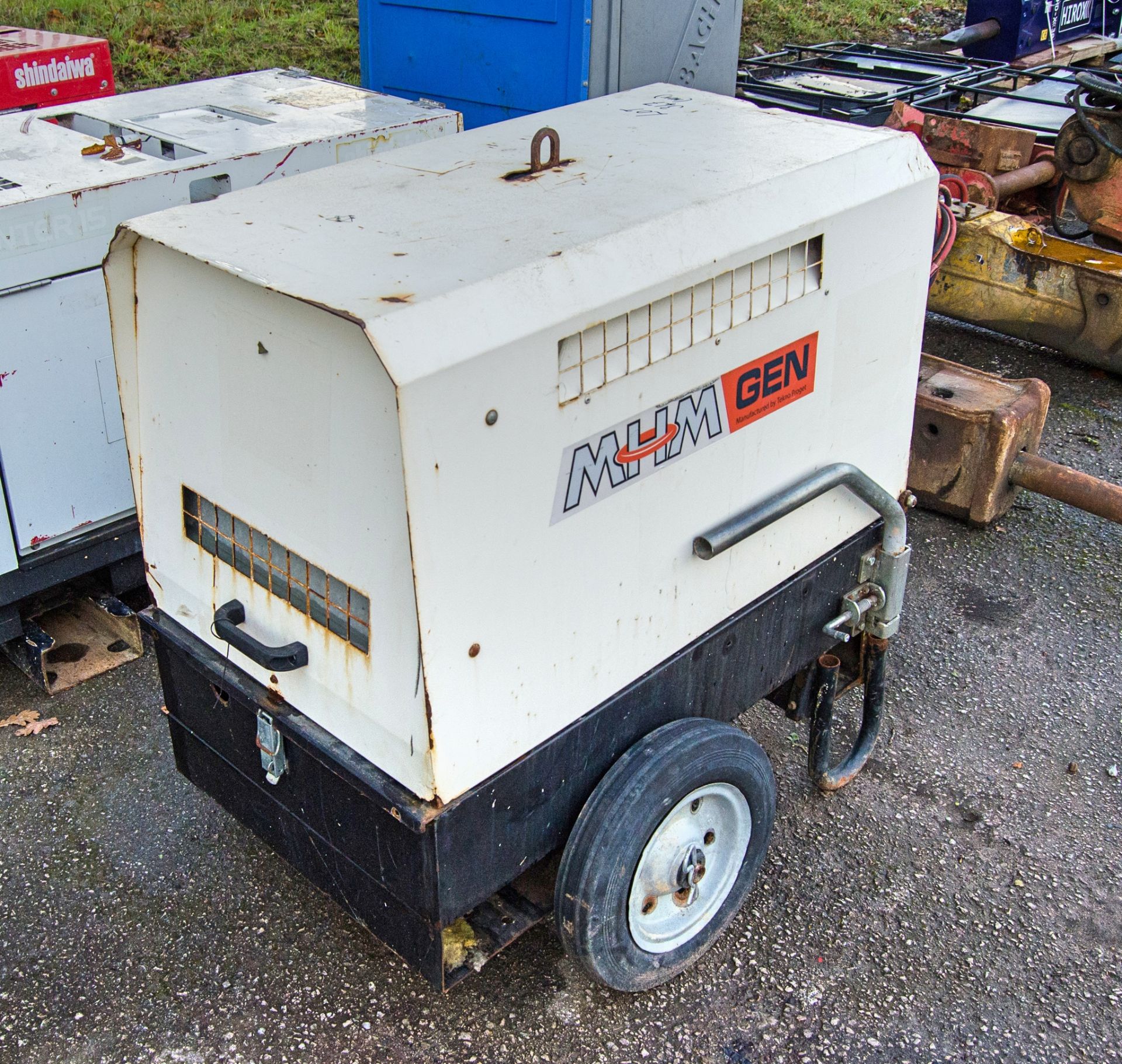 MHM MGTP 6000 ESS-Y 6 kva diesel driven generator S/N: 226190090 Recorded Hours: 1462 A1097758 - Image 2 of 5