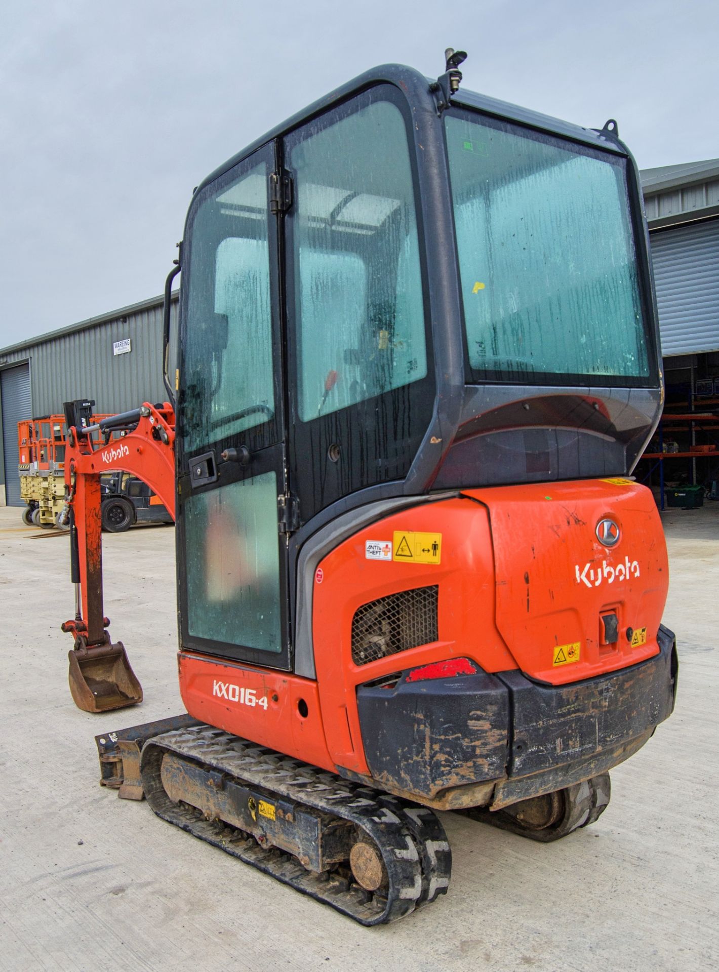 Kubota KX016-4 1.5 tonne rubber tracked mini excavator Year: 2017 S/N: 61111 Recorded Hours: 2408 - Image 4 of 27