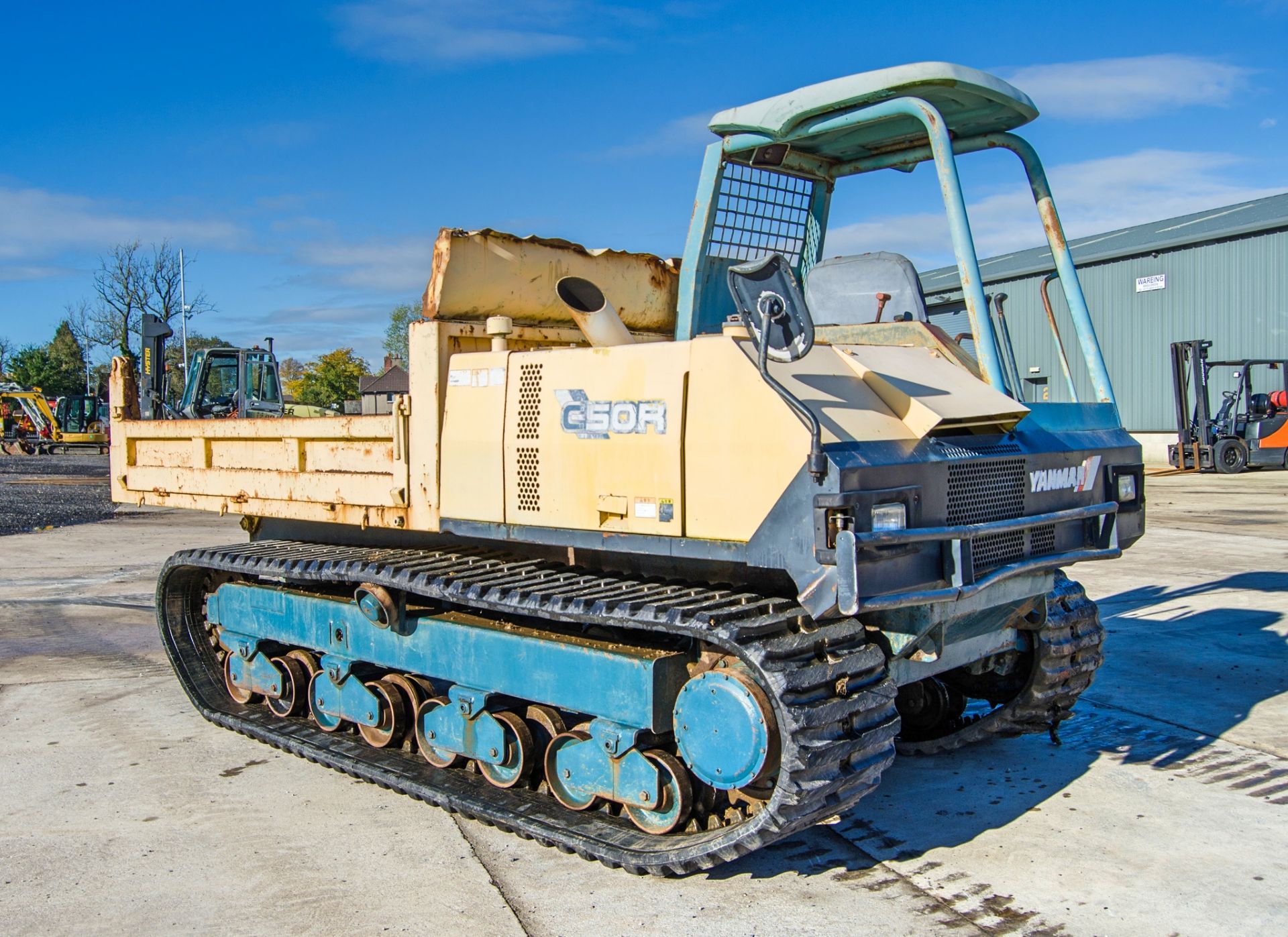 Yanmar C50R-2 5 tonne rubber tracked dumper Recorded Hours: Not shown (Clock missing) ** No VAT on - Image 2 of 25