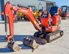 Kubota U10-3 1 tonne rubber tracked micro excavator Year: 2017 S/N: 28580 Recorded Hours: 2257