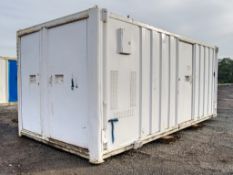 21ft x 9ft steel anti-vandal welfare site unit Comprising of: canteen area, changing room,