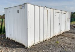 24ft x 9ft steel anti vandal welfare site unit Comprising of: Canteen area, drying room, toilet(1-