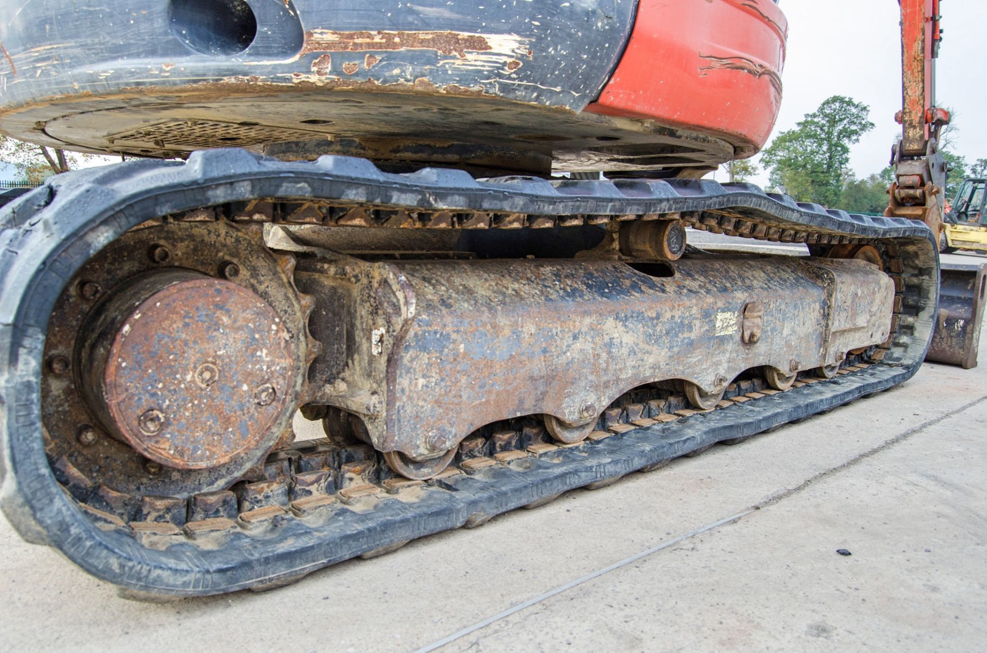 Kubota U55-4 5.5 tonne rubber tracked excavator Year: 2014 S/N: 52734 Recorded Hours: 3807 blade, - Image 12 of 27