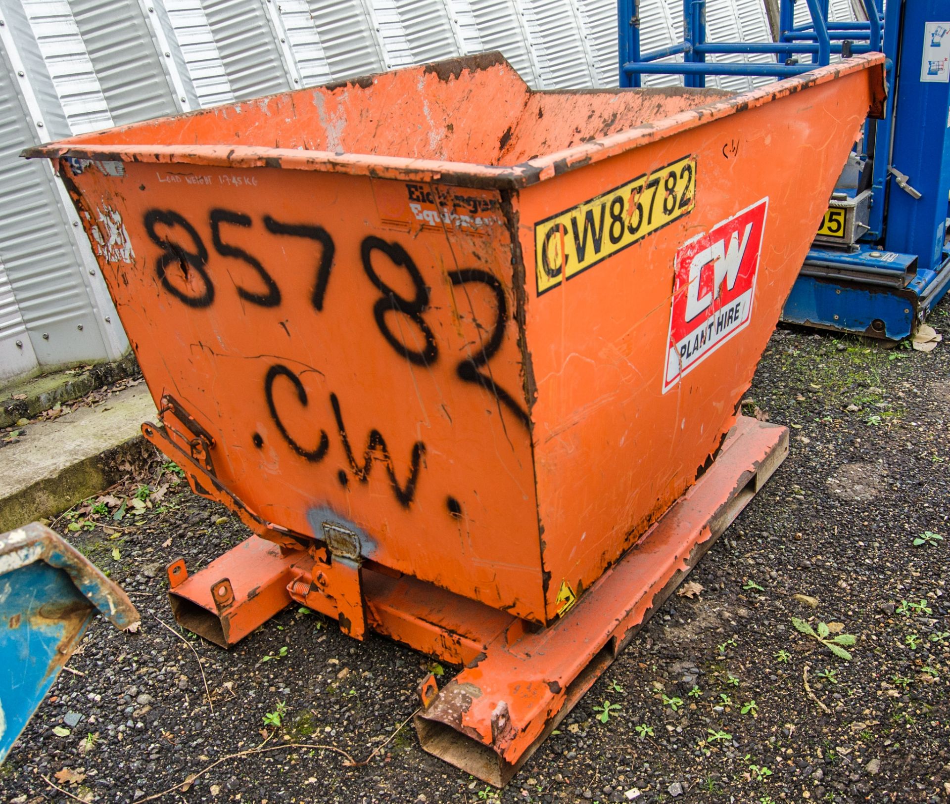 Eichinger steel tipping skip CW85782 - Image 2 of 2