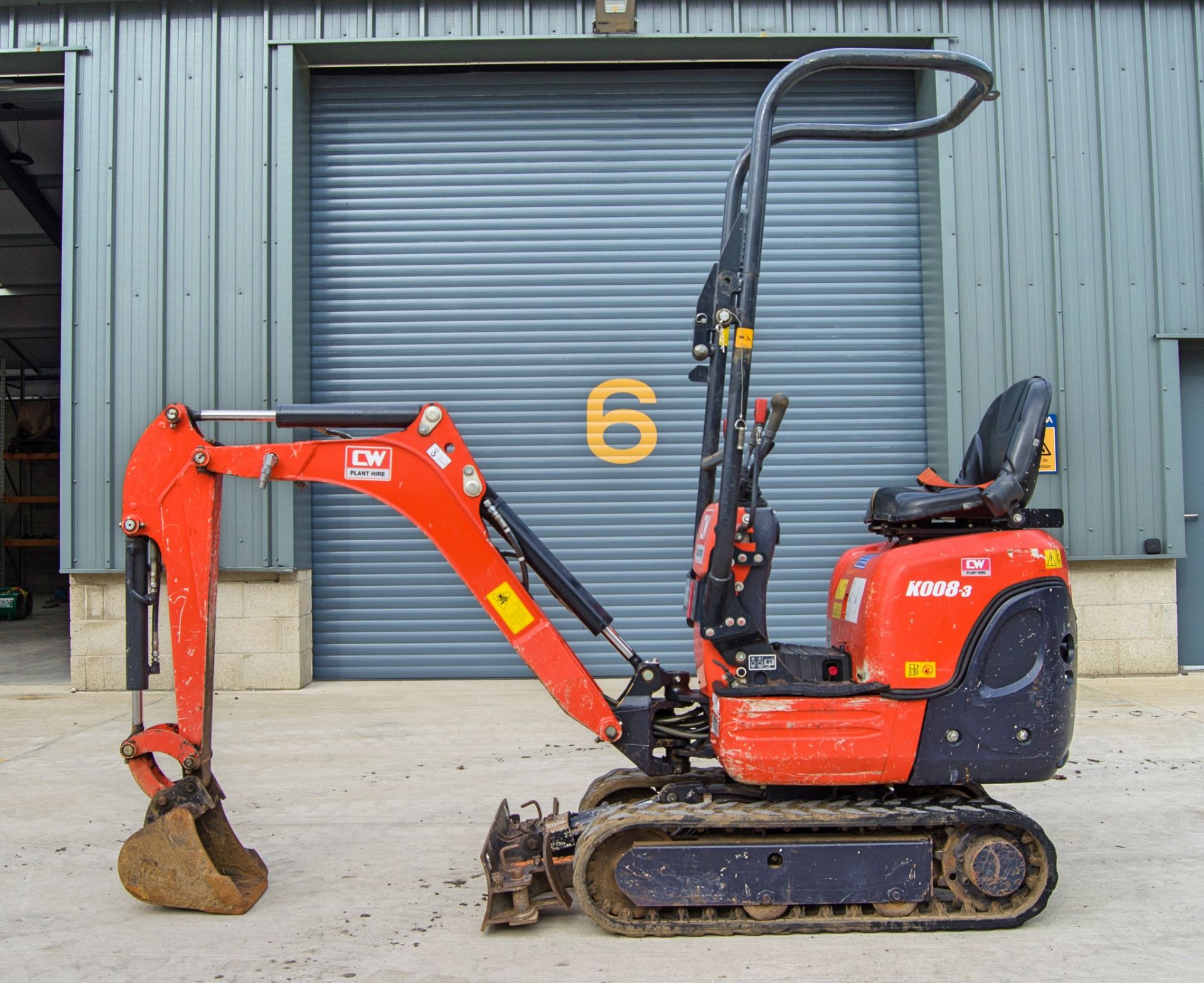 Kubota K008-3 0.8 tonne rubber tracked micro excavator Year: 2018 S/N: 31225 Recorded Hours: 966 - Image 8 of 26