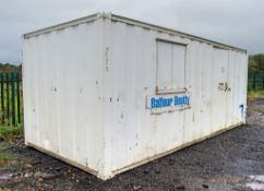 21ft x 9ft steel anti-vandal welfare site unit Comprising of: Canteen area, drying room, toilet &