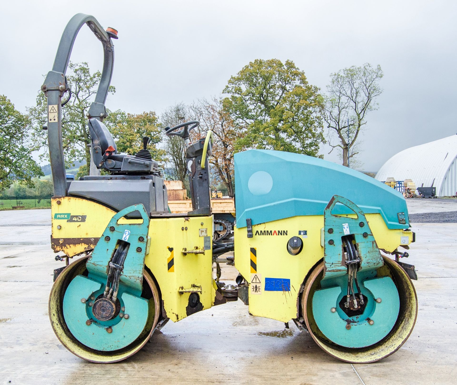 Ammann ARX40 tandem axle ride on roller Year: 2013 S/N: 40127 Recorded Hours: Not displayed (Clock - Image 7 of 18